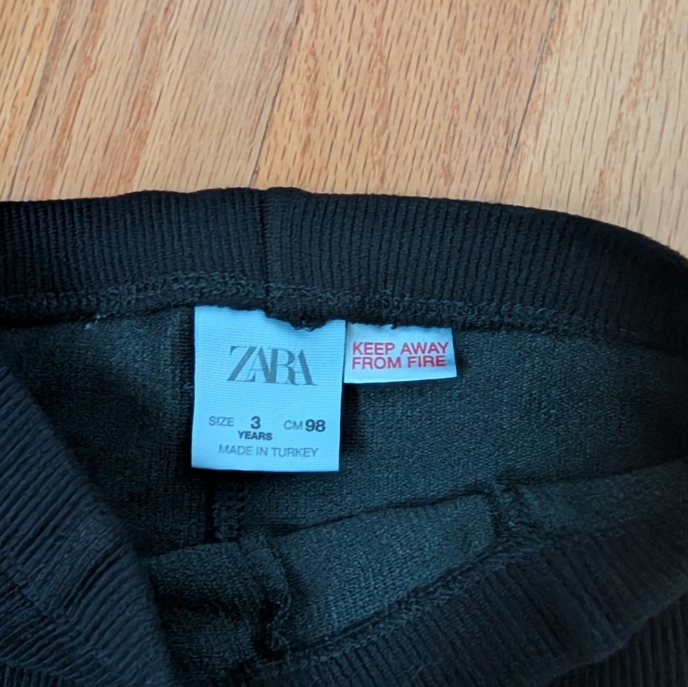 Zara Kids Black Corduroy Trousers - Picture 3 of 3